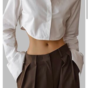 The Frankie Shop UMA cropped shirt